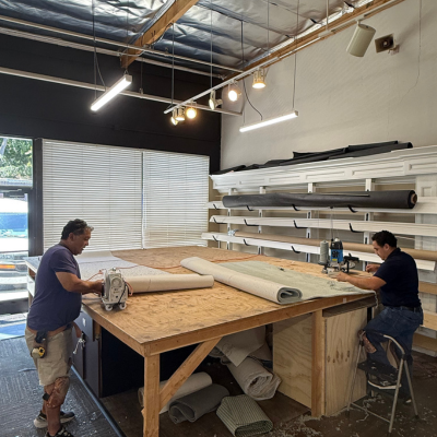 Professional carpet binding and stair runner fabrication in San Ramon, CA