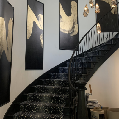 Custom stair runner installation in San Ramon, CA by Carpet One Floor & Home
